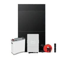 Solsystem med lithium batteri